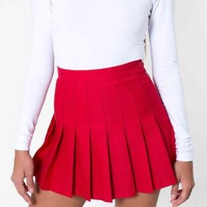 AMERICAN APPAREL red tennis skirt