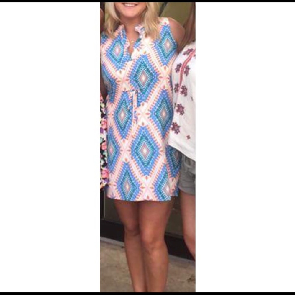 Pattern short dress