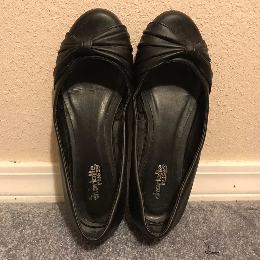 Charlotte Russe Black Flats