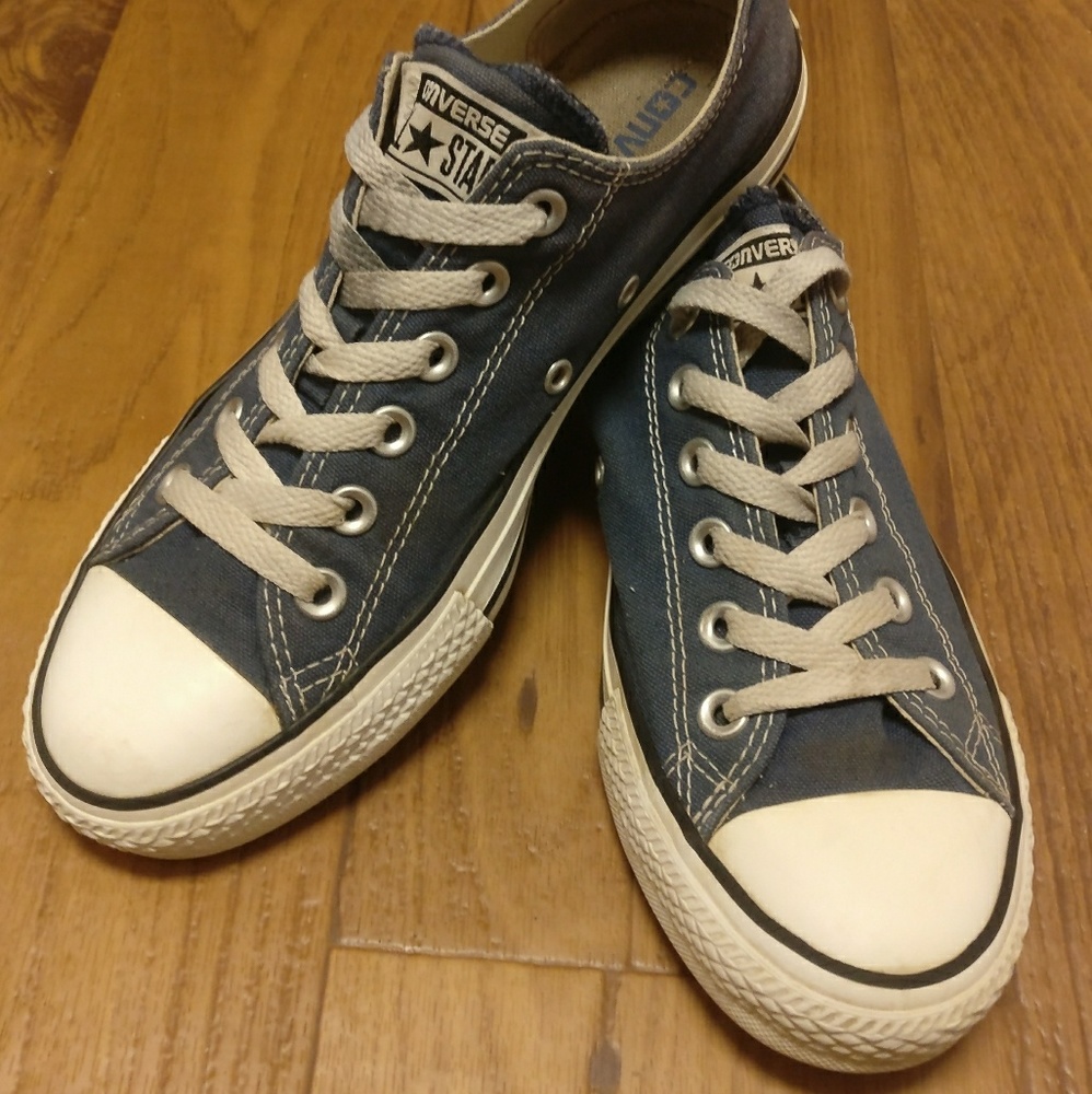 Grey Blue Classic Low Top Converse