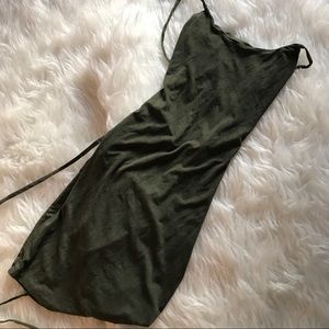 Sexy Windsor Skin Tight Olive Dress