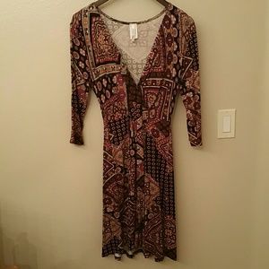 Purple rain 3/4 sleeve dress S