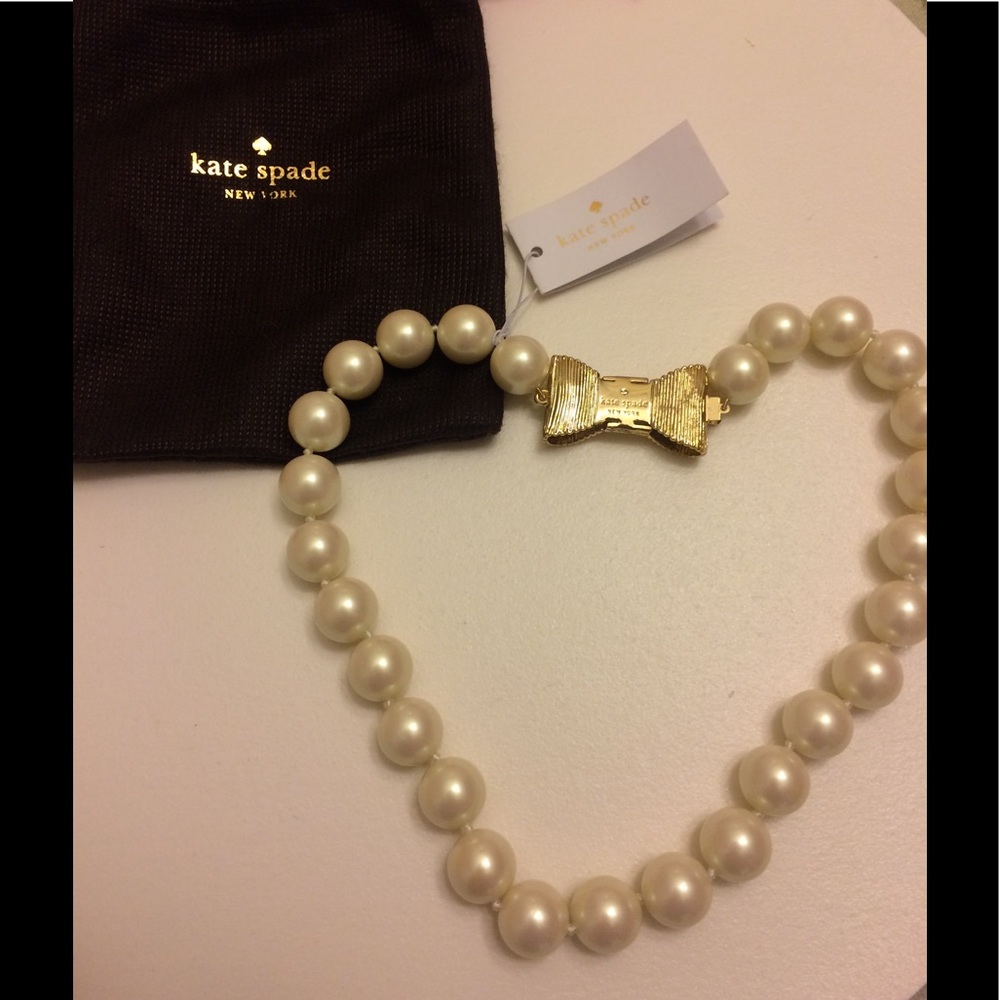 Kate Spade NWT All Wrapped Up Pearl Necklace