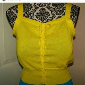 WOMEN YELLOW SWEATER TOP