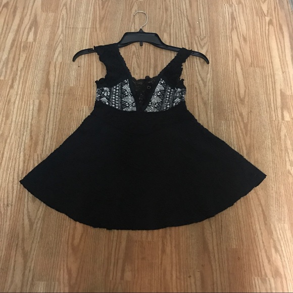 Free people women black shirt - Picture 1 of 4