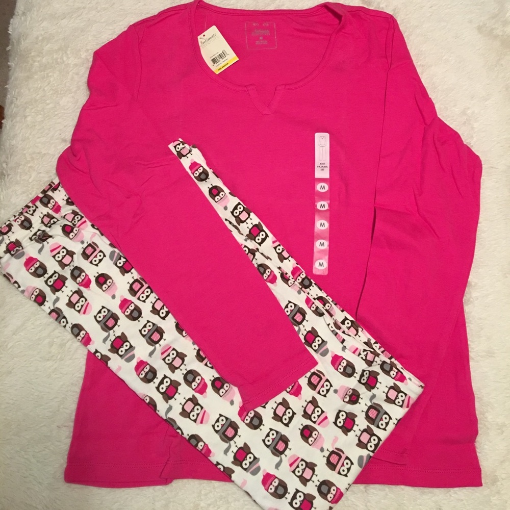 🚨SALE🚨NWT Intimate Essentials Pink Owl PJ Set 🛏