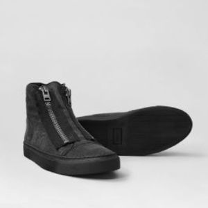 All Saints Men's Equip Zippered Hi-Top Size 8