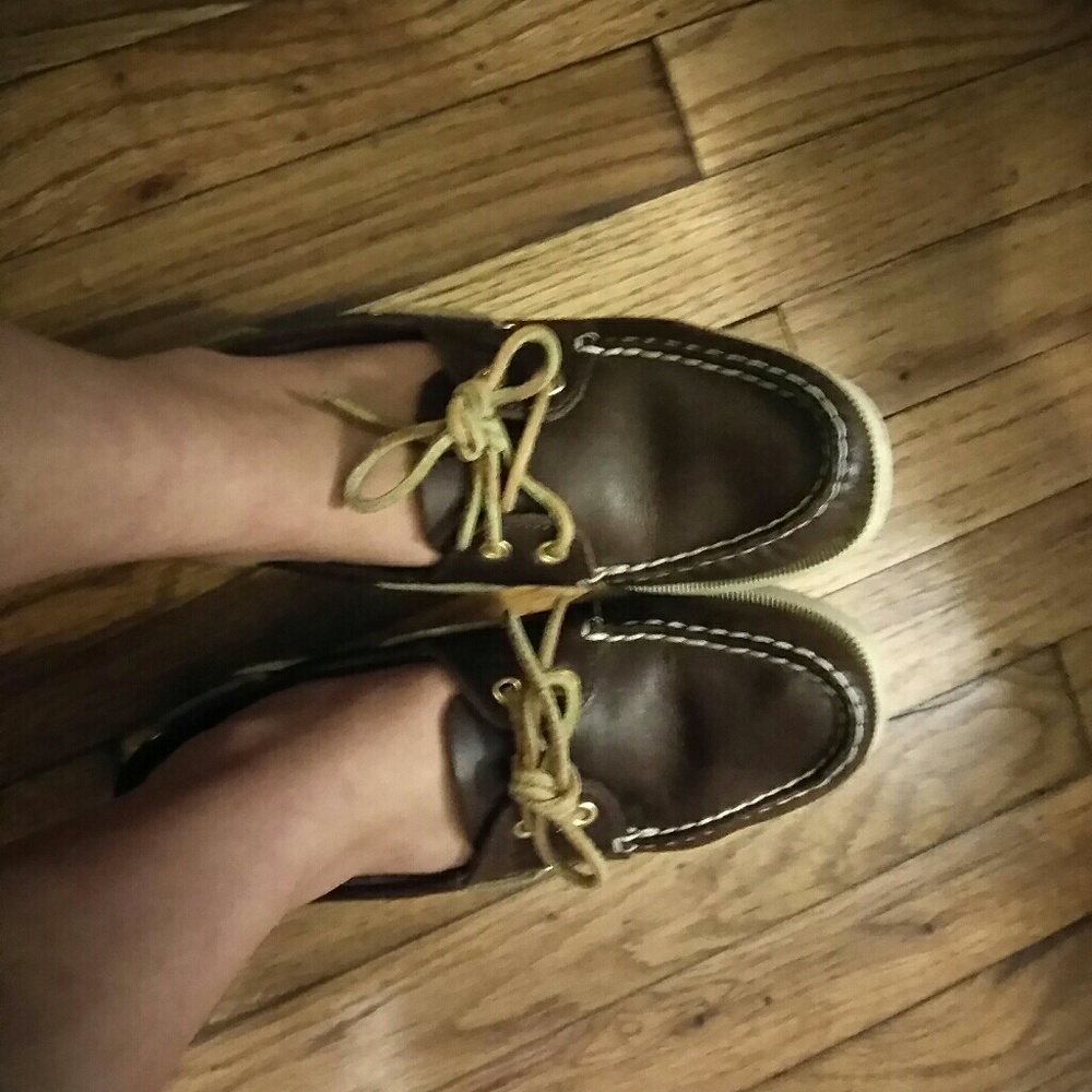 Brown Sperry shoes