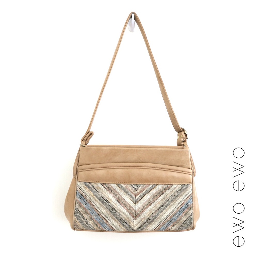 Vintage Vinyl and Textile Purse - Boho Chic!