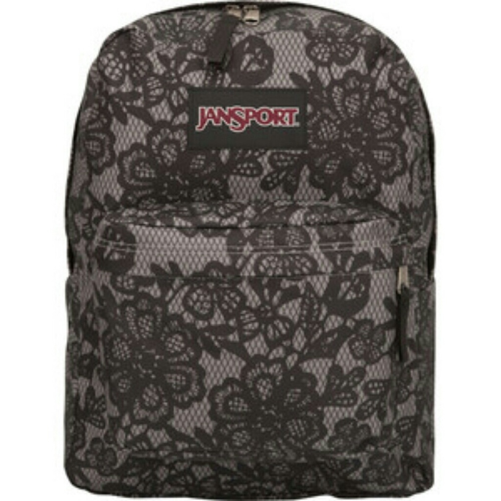 Black lace backpack