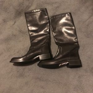 Italian leather boots