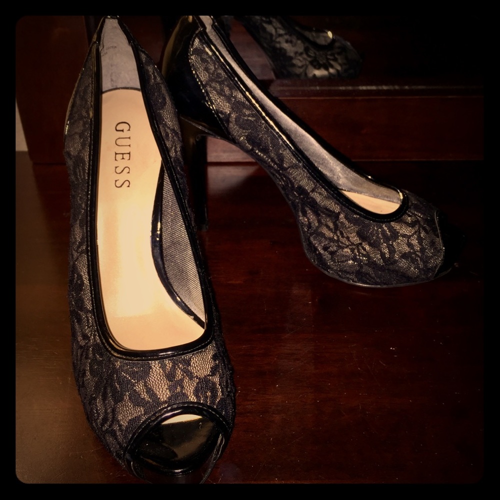 Guess Black lace pumps, 6