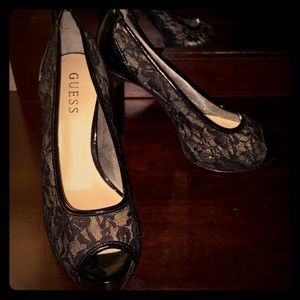 Guess Black lace pumps, 6