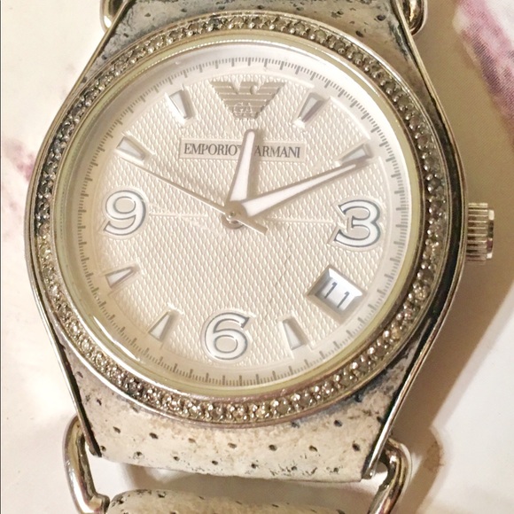 [Emporio Armani] Watch w/ Diamonds
