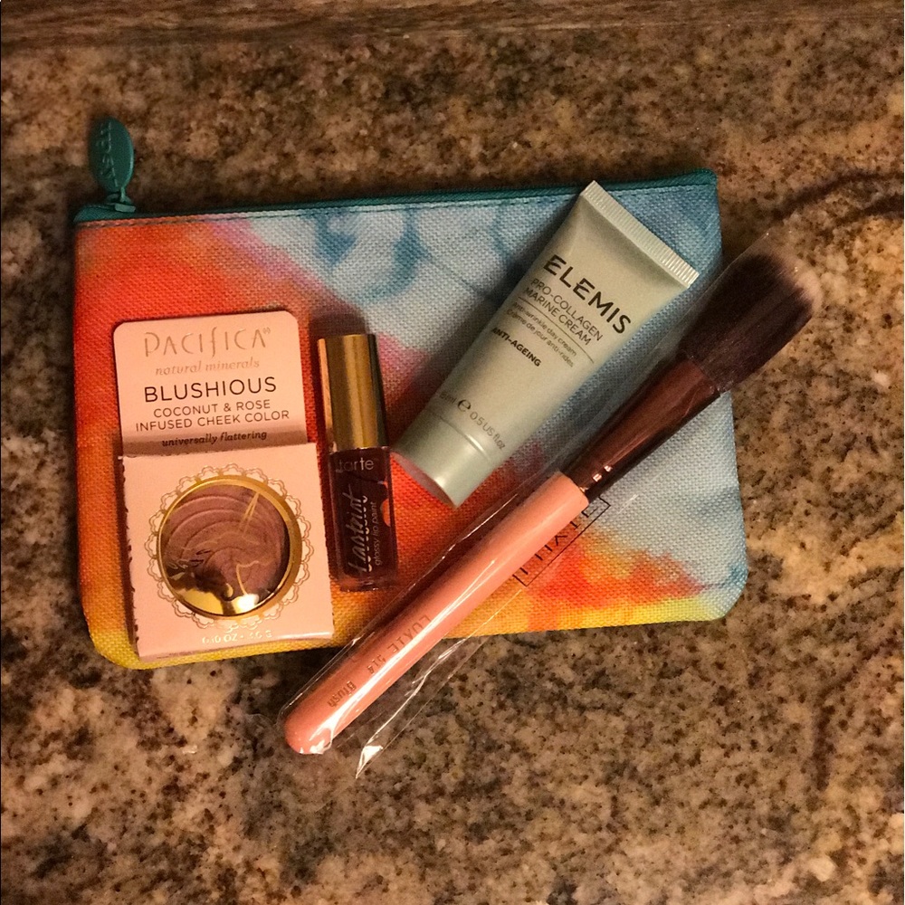 Ipsy Bag w/ cosmetics and hair products