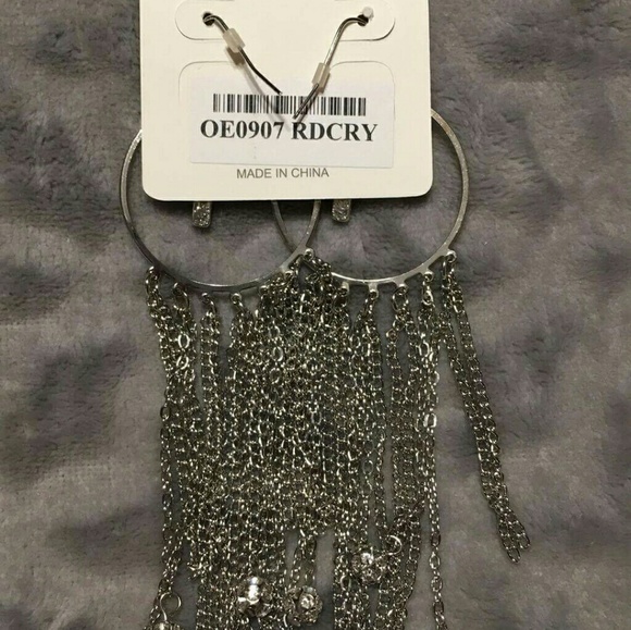 SOLD EARRINGS HOOP CROSS - Picture 6 of 8