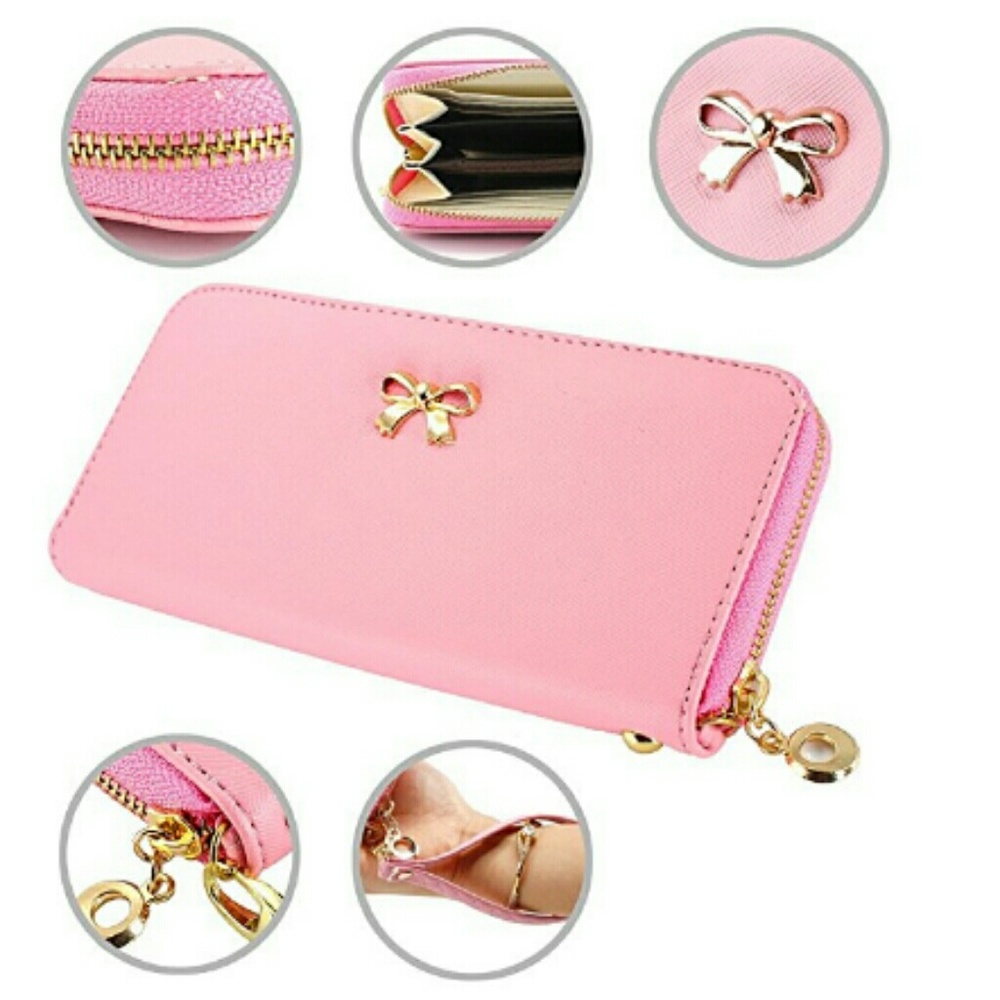 Fashion Lady Women Clutch Leather Long Wallet Card