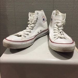 White Converse Hugh Tops