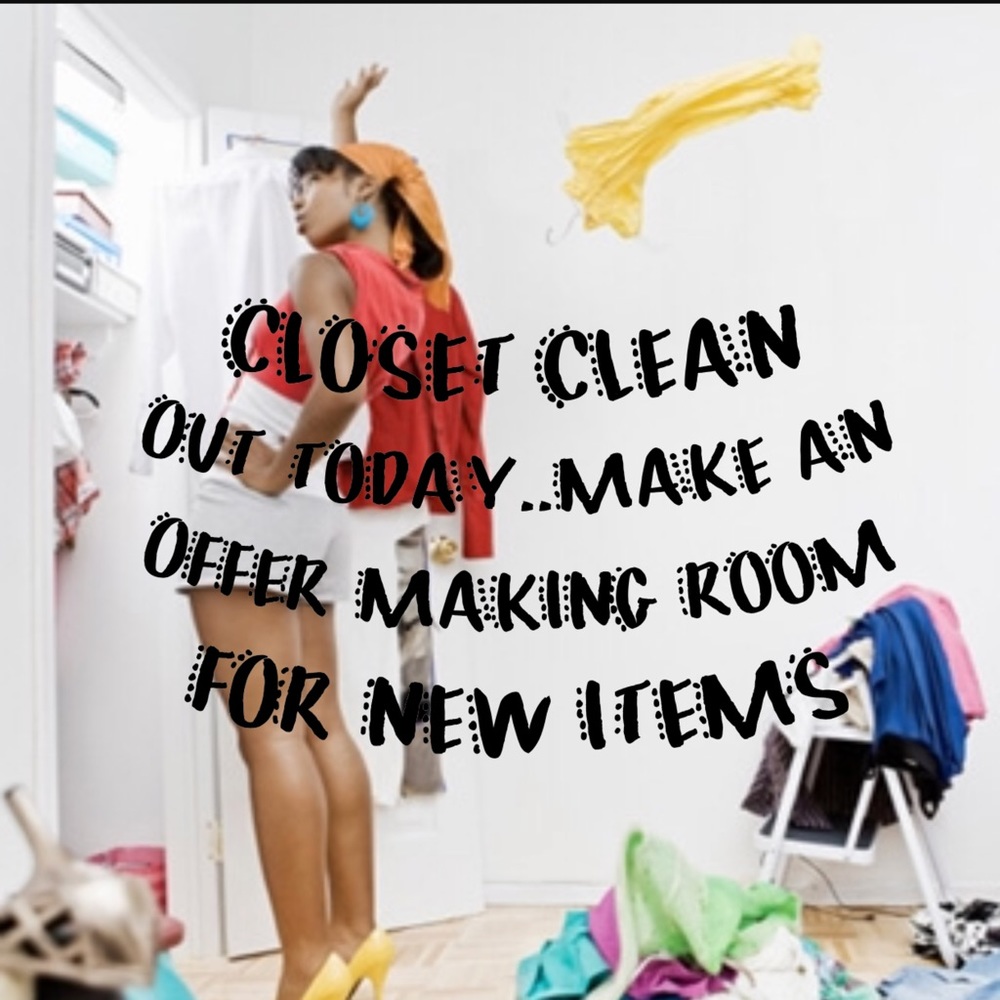 Closet clean out day!!! Make an offer