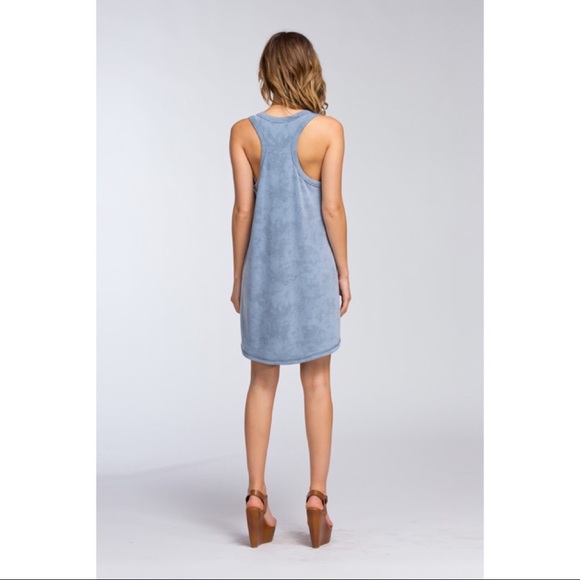 LAST ONE!! Blue Pocketed Dress - Picture 4 of 4