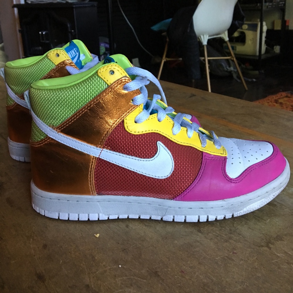 Metallic nikes SOLD