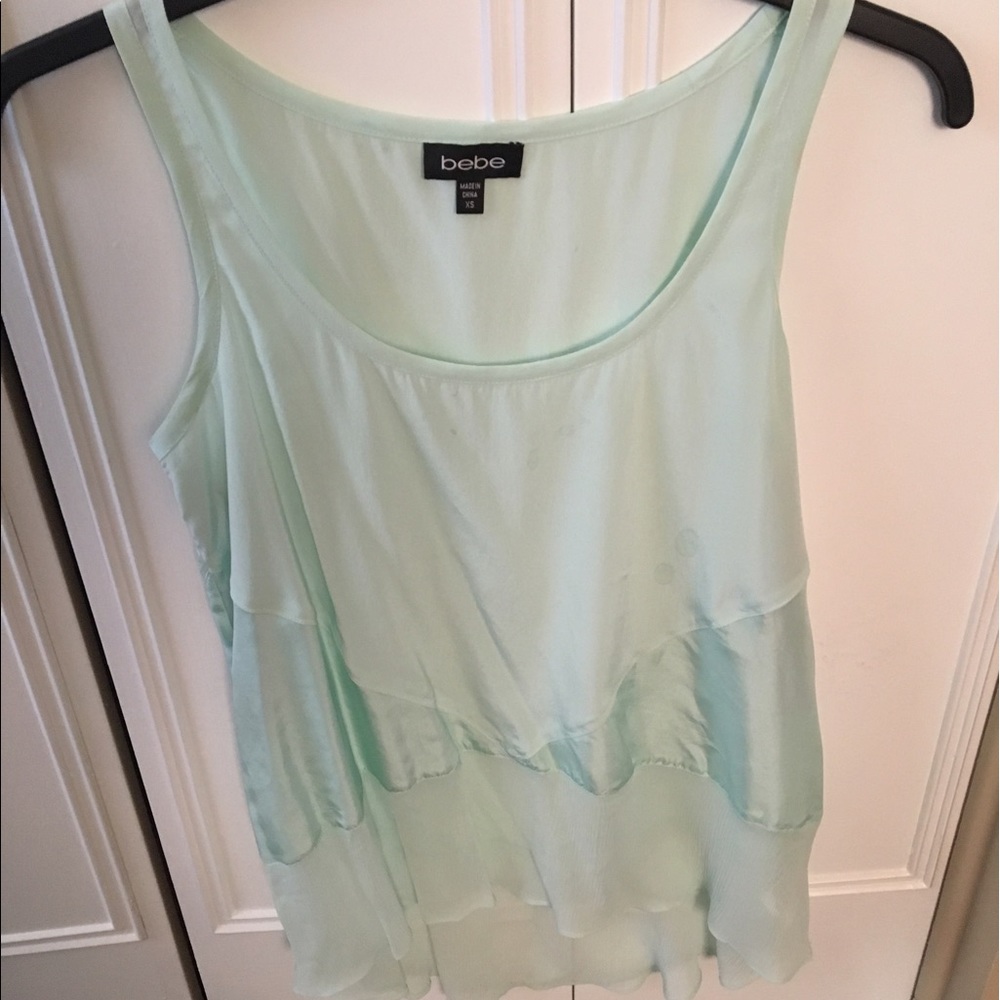 Mint green Bebe top