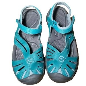 KEEN Rose Sandal Girls in Baltic/Gargoyle Leather