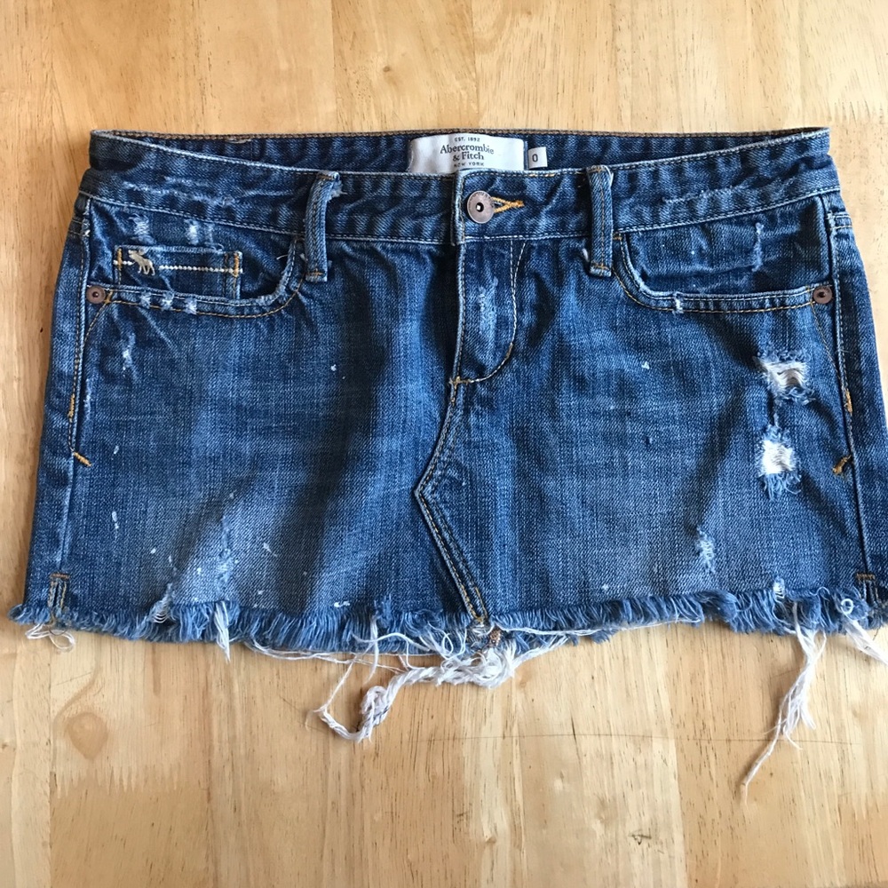 Abercrombie & fitch jean skirt