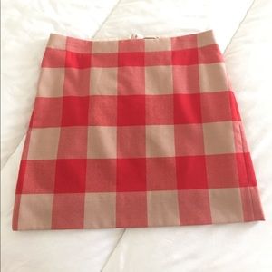 J. Crew Buffalo Plaid Skirt