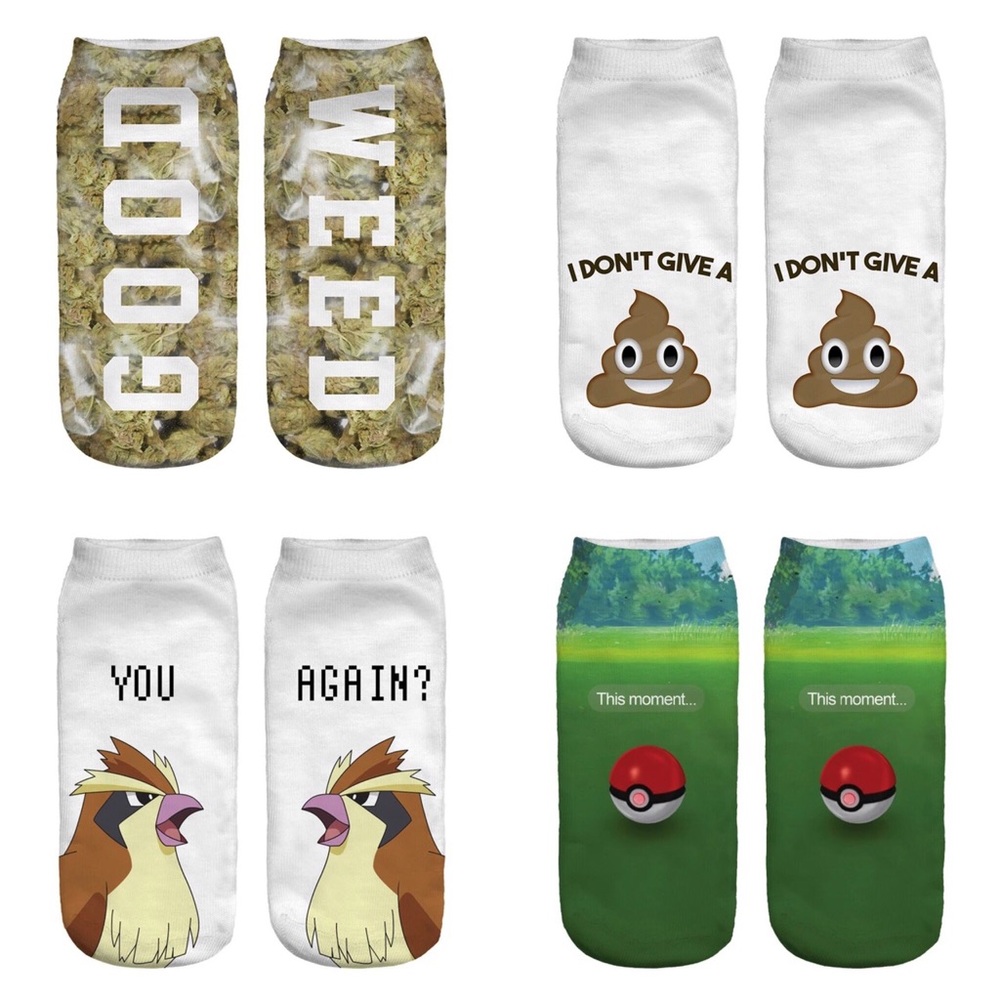 4 pairs of 3D Ankle socks