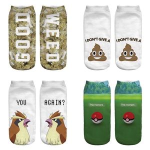 4 pairs of 3D Ankle socks