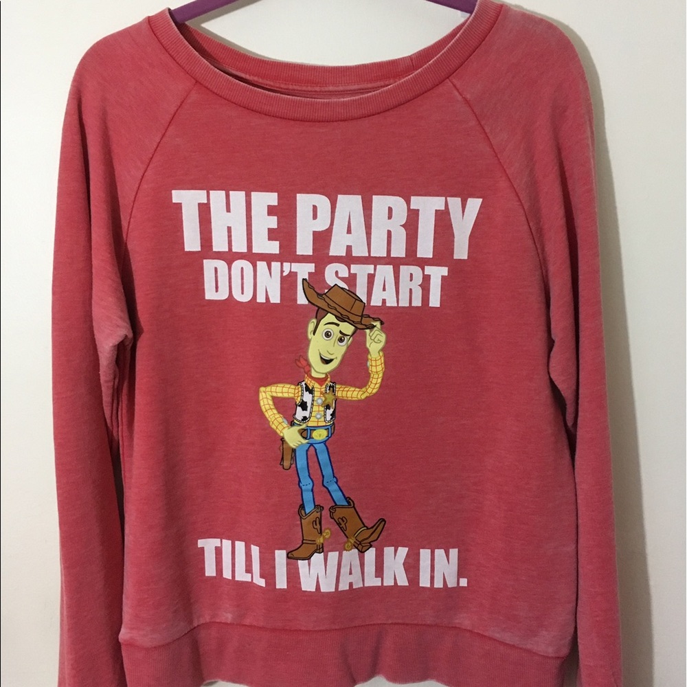 Distressed look sweat shirt sz  L