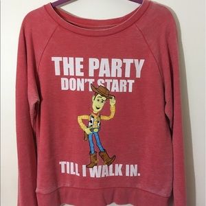 Distressed look sweat shirt sz  L