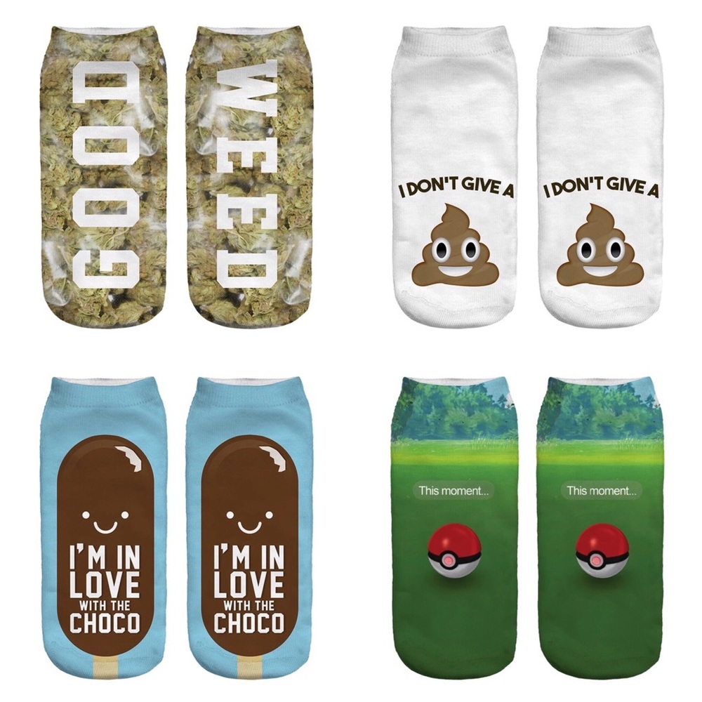 4 pairs of 3D Ankle socks