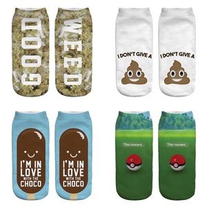 4 pairs of 3D Ankle socks