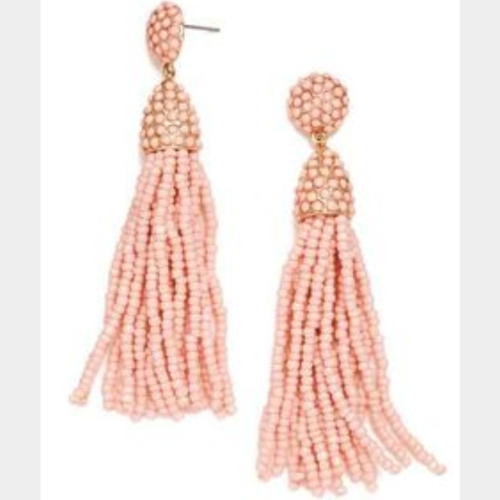 Tassel Earrings Pink Anthropologie