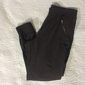 Fabletics Black Joggers with Zipper Ankles