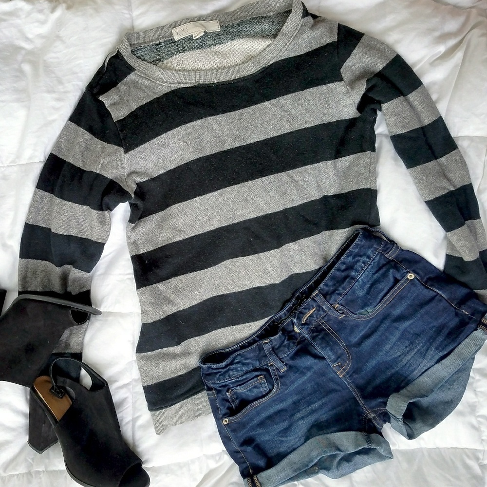 Forever 21 Striped Long Sleeve Shirt