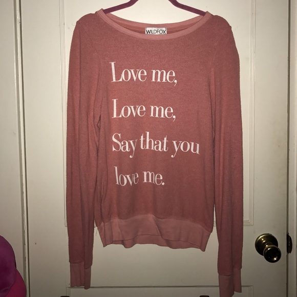Wildfox Sweaters - Wildfox LOVE Sweatshirt XS