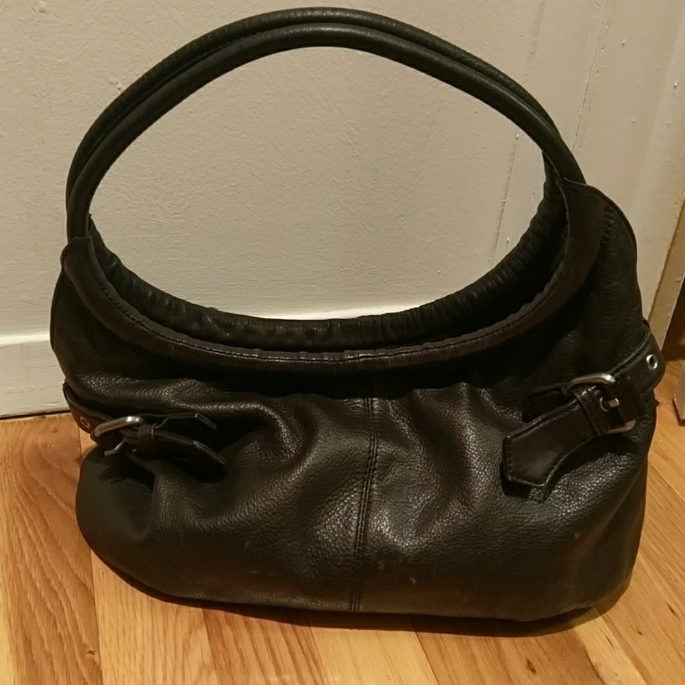Kenneth Cole genuine leather satchel bag