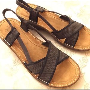 NWOT UGG sandals, black & gray, size 11