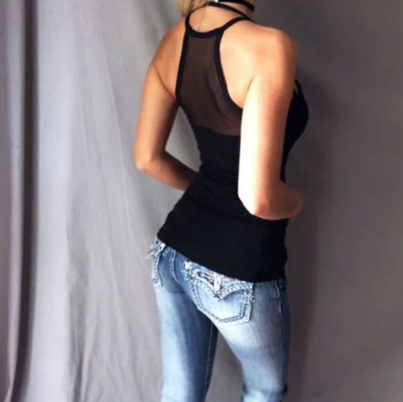 🌴🌹Sheer fitted tank🌴🌹 one left - Picture 3 of 3