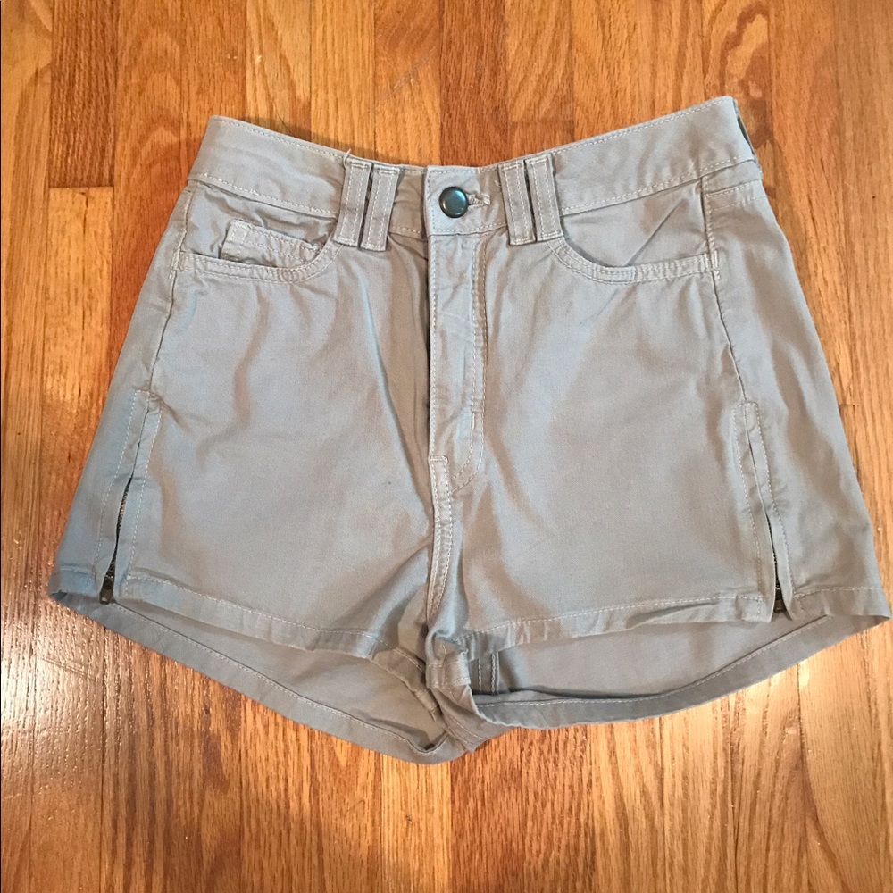 Beige CUTE American Apparel High Waisted Shorts