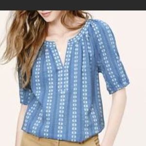 Loft Chambray top