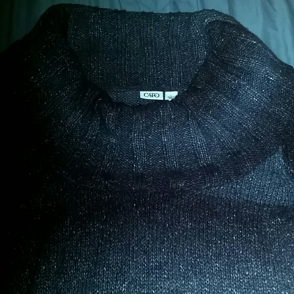 Cato Womens Sweater dress short sleeve. Cowl neck