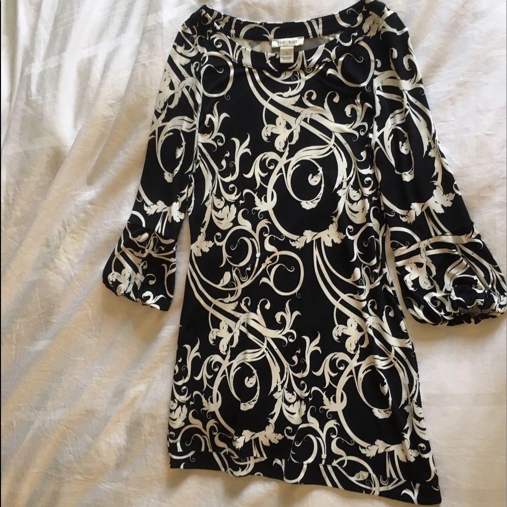 White House Black Market Bell Sleeve Dress