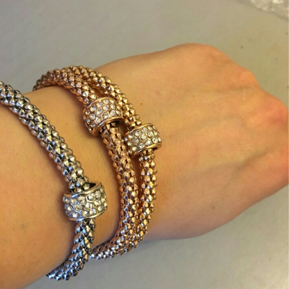 Set of 3 piece charm bracelet.