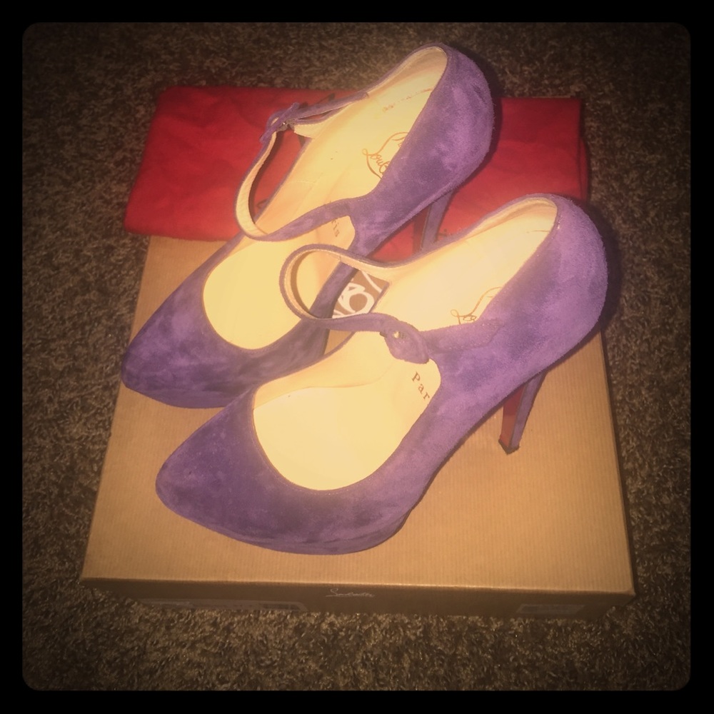 Lady Daf 160 Veau Velours Color: LILAC Size: 37.5