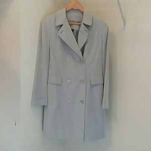 Evan Piccone Silver trench coat