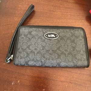 Black Coach wristlet